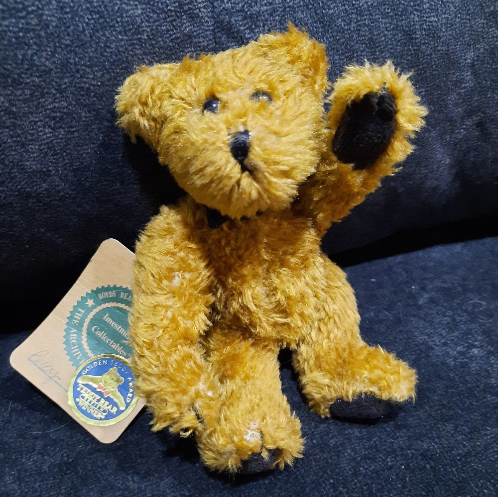 Boyds Bears Percy brown bear plush 7" collectible with tag